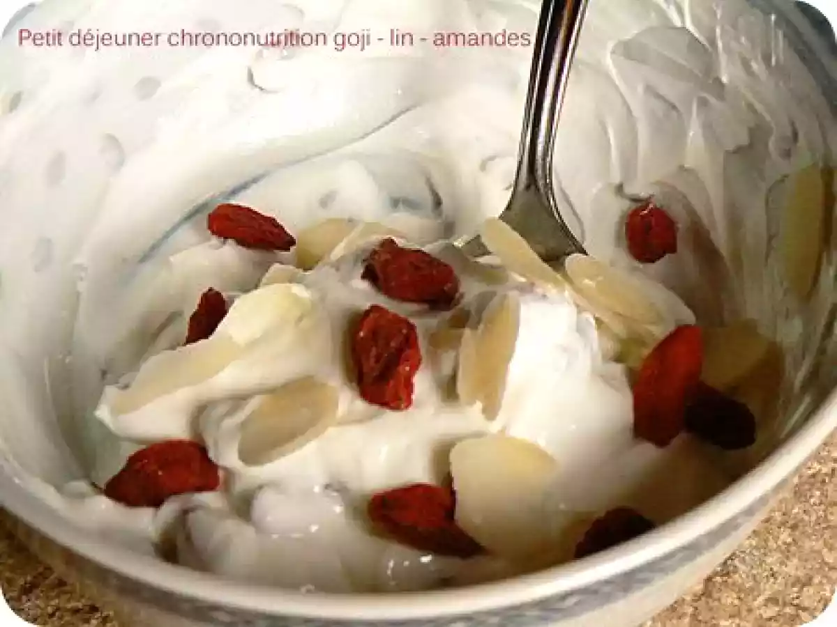 Petit-déjeuner chrono-minceur aux baies de goji, graines de lin