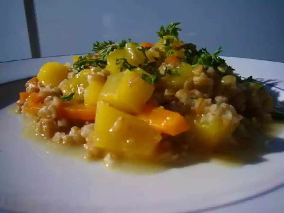 Petit épeautre, carotte et butternut