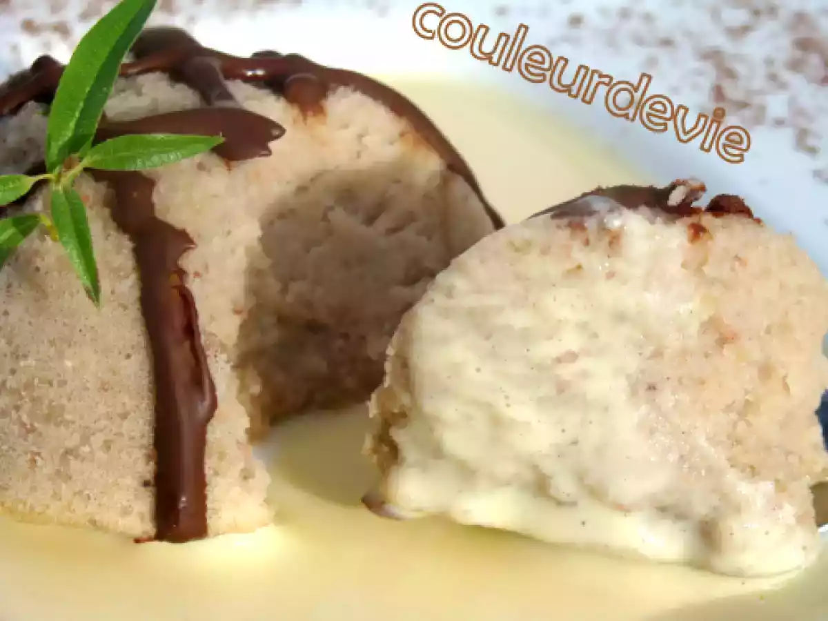 Petit gâteau aux châtaignes et sa crème anglaise - photo 3