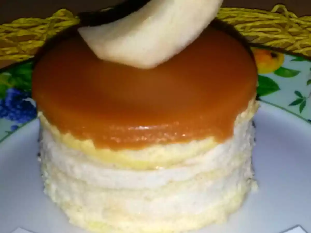 Petit gâteau poire caramel