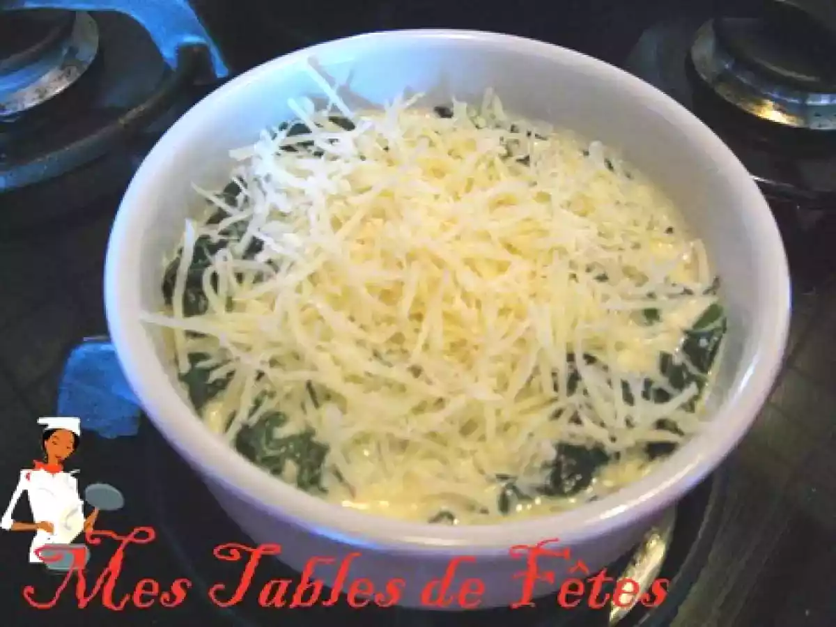 Petit gratin de jeunes pousses