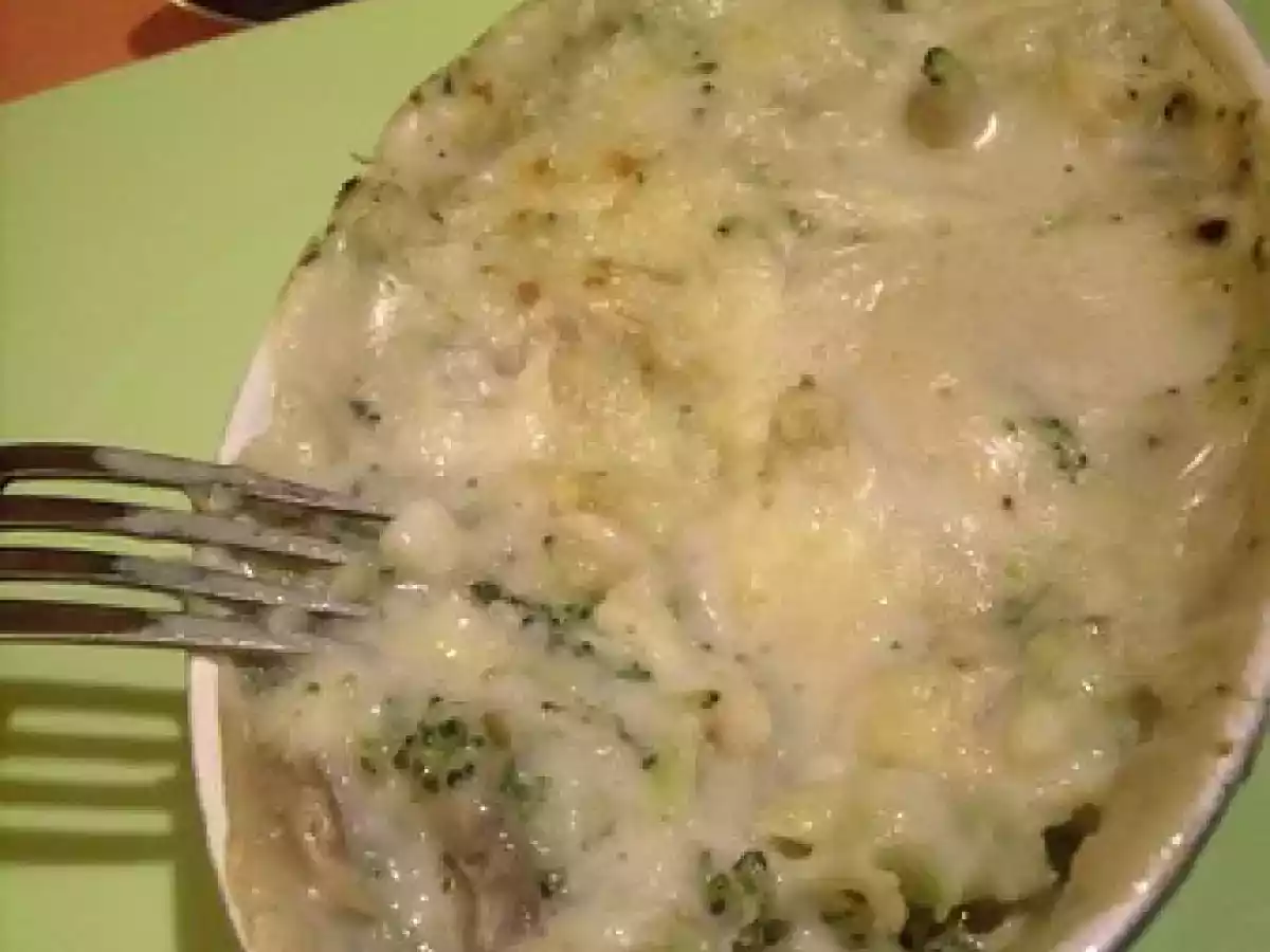 Petit gratin léger poisson-brocolis-champignons