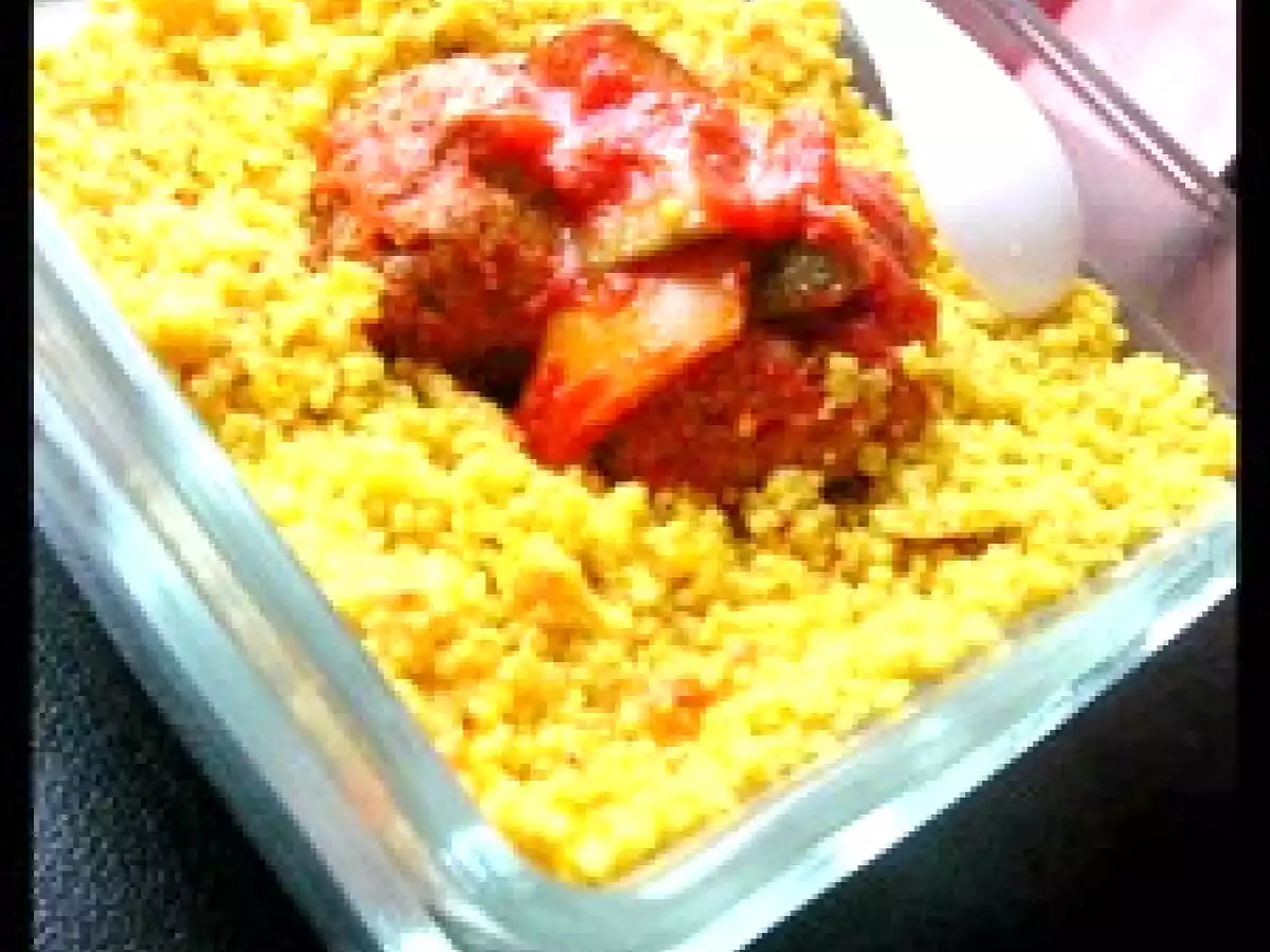 Petit mijoté de légumes aux boulettes curry/coriandre