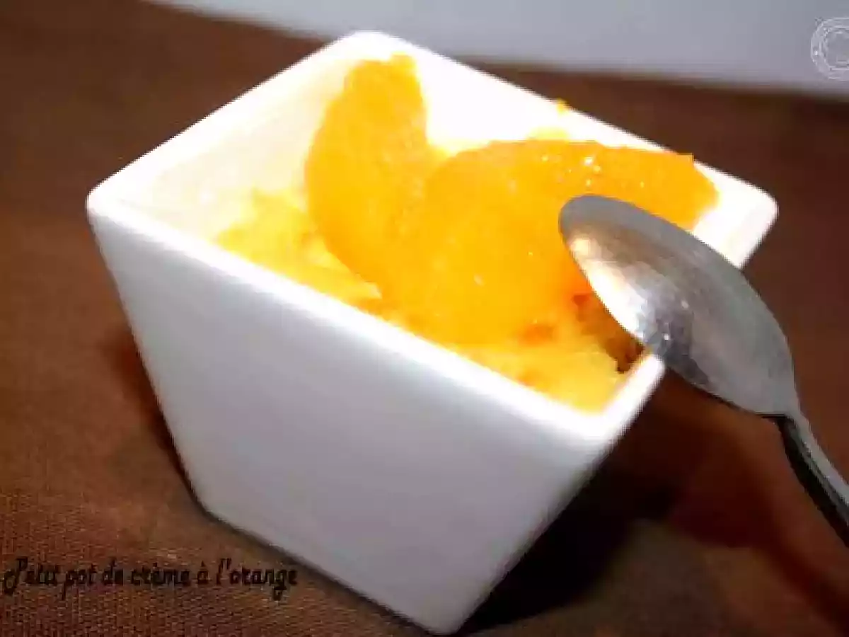 PETIT POT DE CREME A L'ORANGE