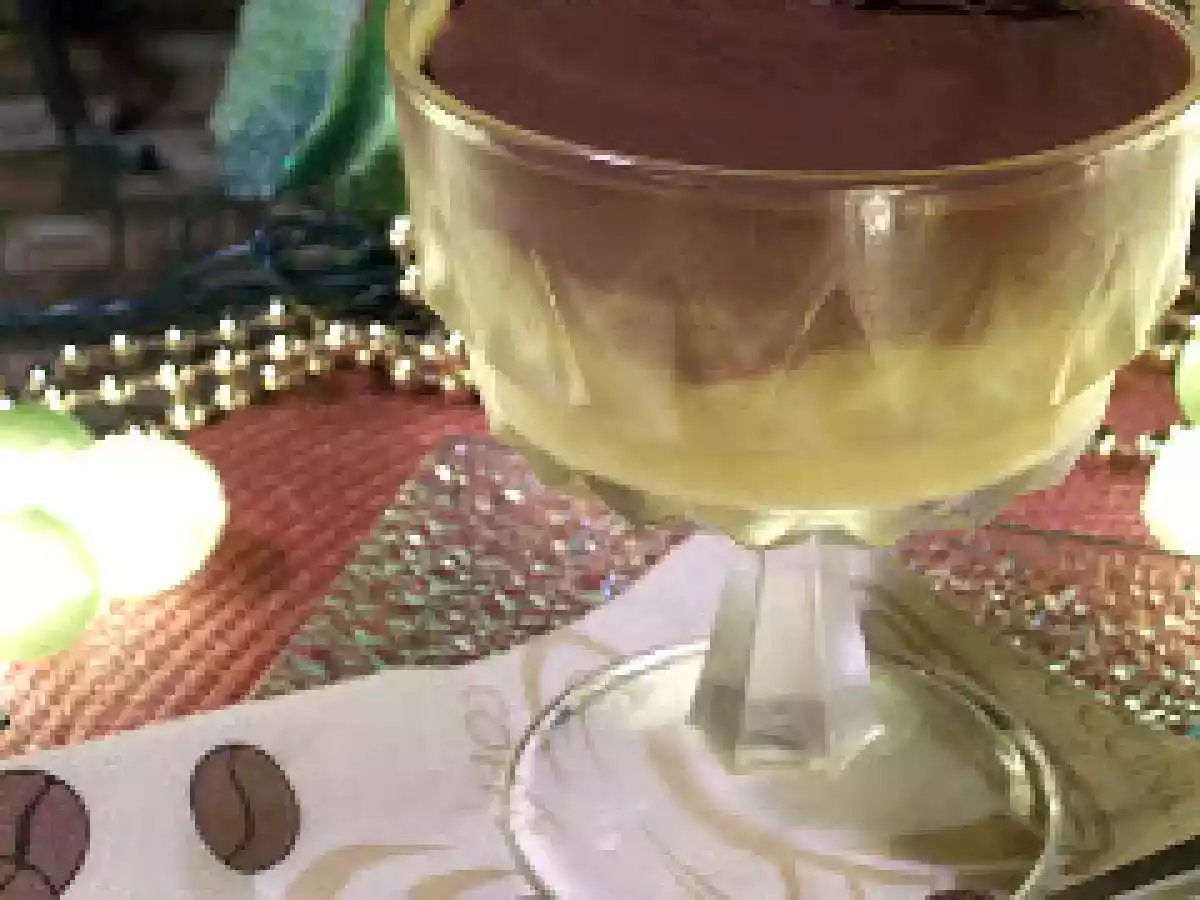 Petit pot de crème au chocolat, poires et gingembre