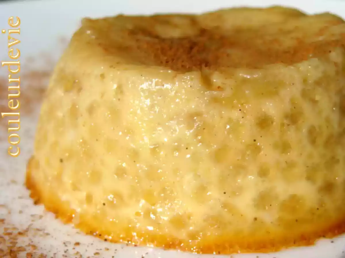 Petit pudding à la banane et aux perles du Japon