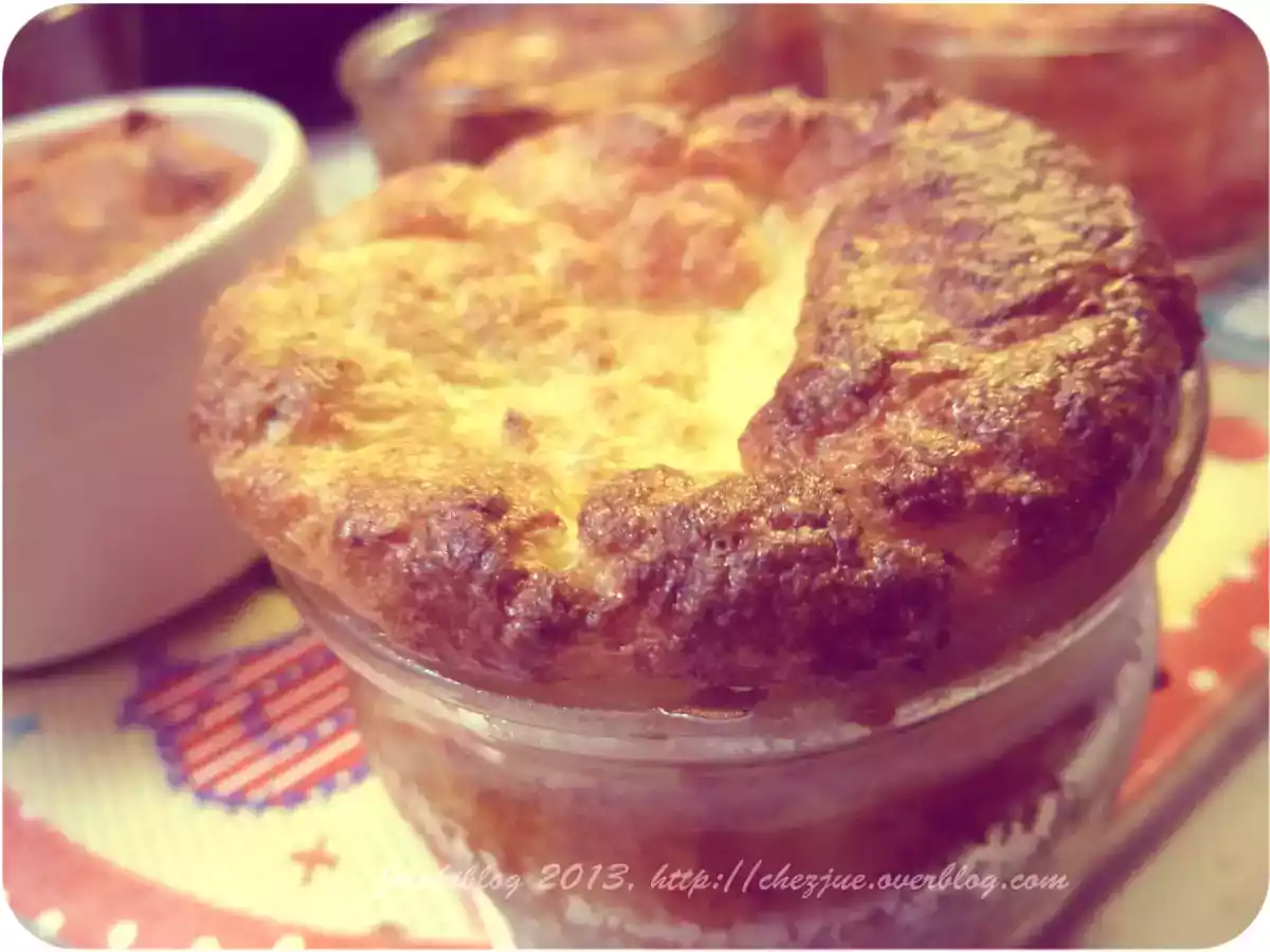 Petit soufflé de purée et poulet