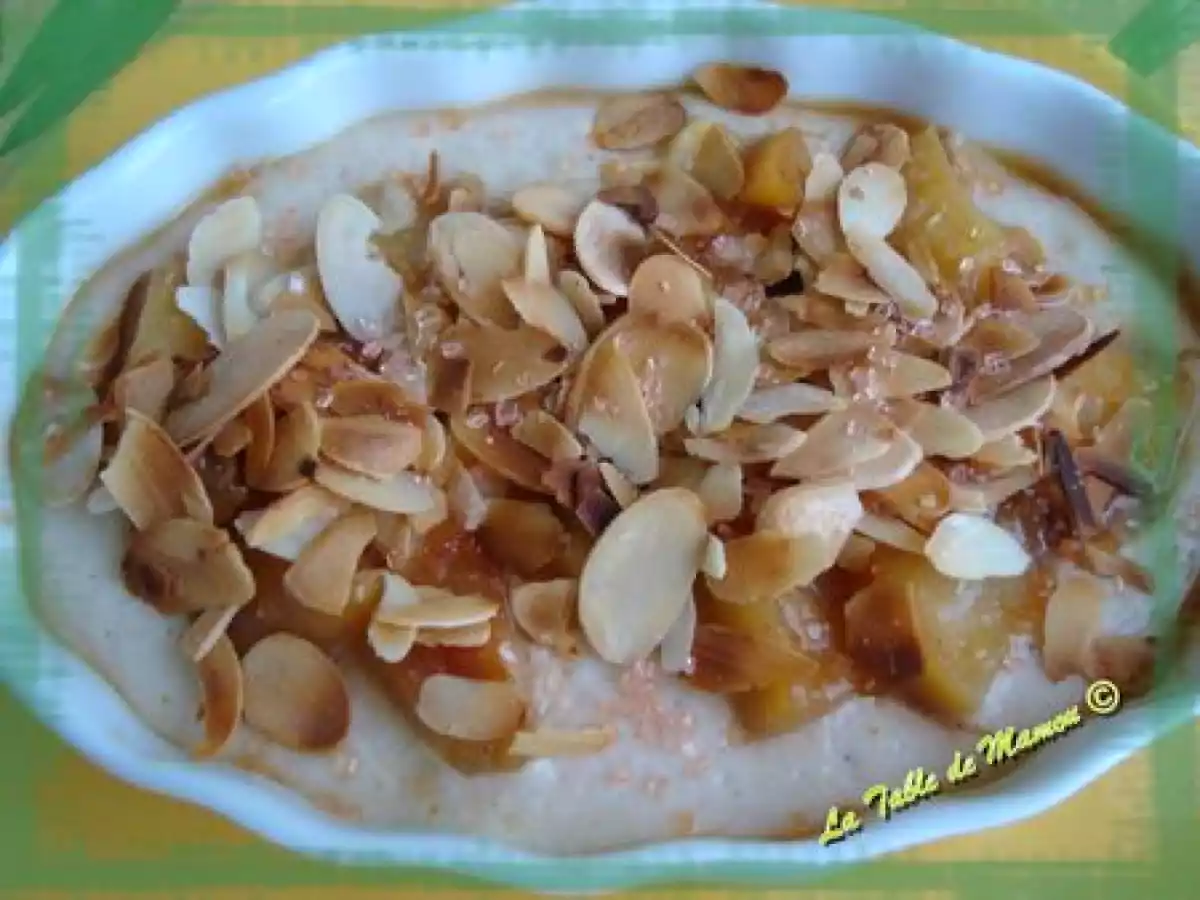 Petite crème vanille aux pommes caramélisées