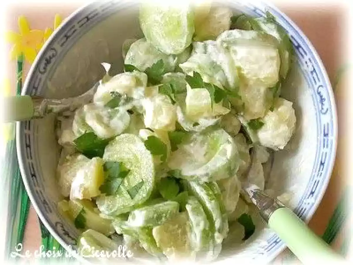 Petite salade concombre-pomme de terre
