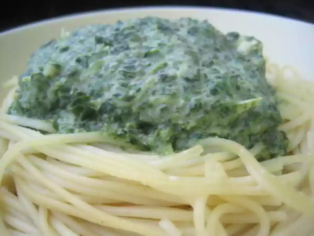 Petite sauce Epinards/Chèvre pour une envie de pâtes.... - photo 2