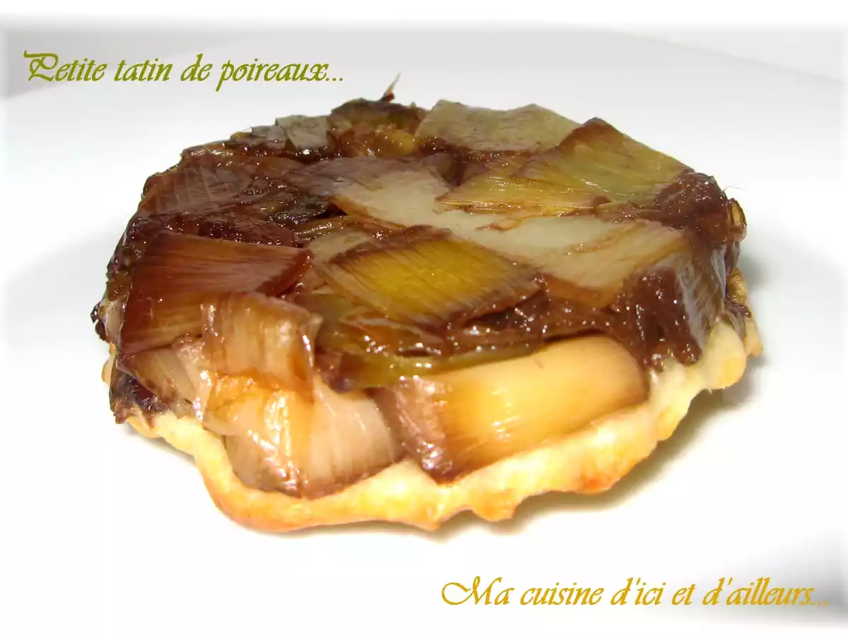 Petite tatin de poireaux