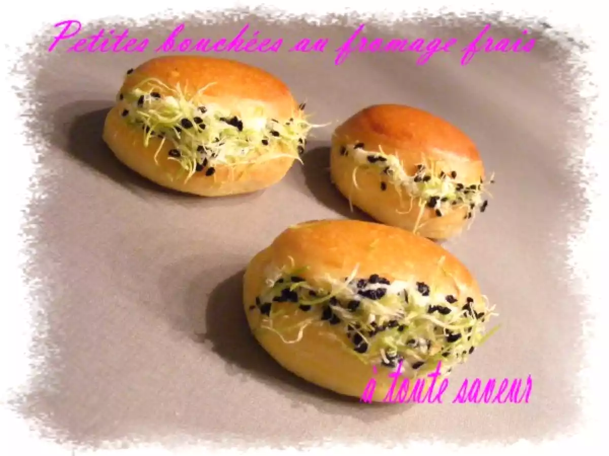 Petites bouchées au fromage frais pour l'apéritif