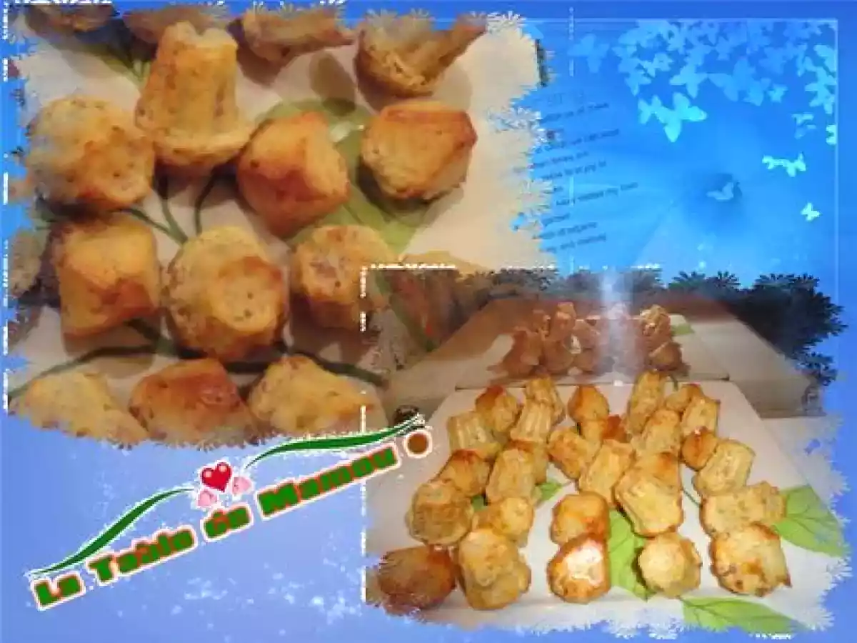 Petites bouchées au jambon sec et parmesan