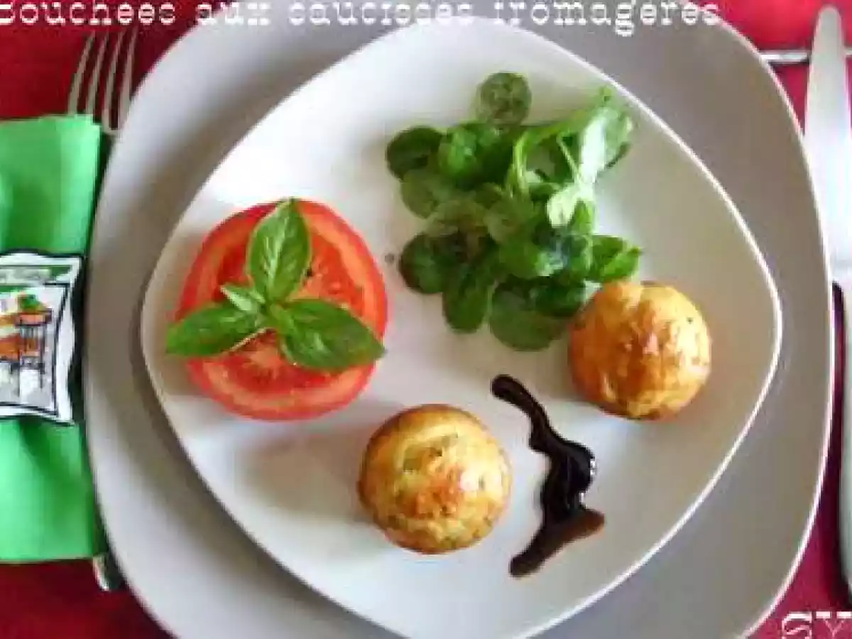 Petites Bouchées aux saucisses fromagères de Mamigoz
