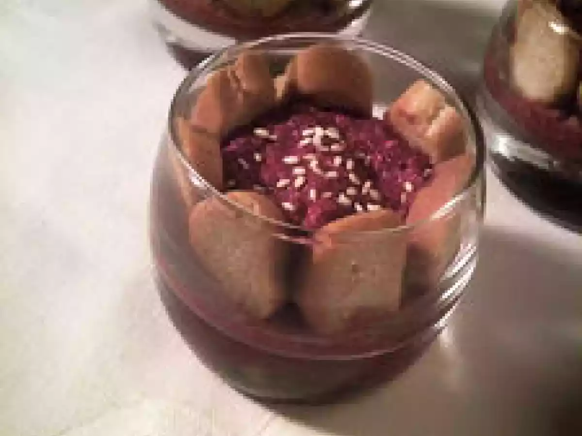 Petites charlottes de betterave au chèvre