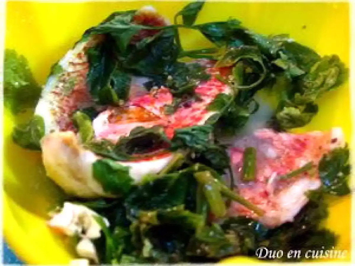 Petites cocottes de rougets à la coriandre