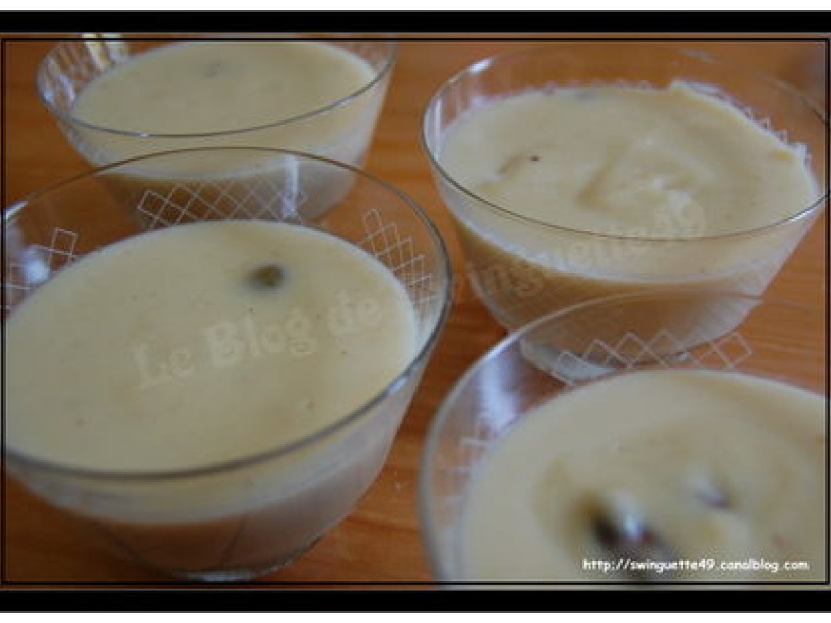 Petites cremes façon à l'halva pistache Recette Ptitchef