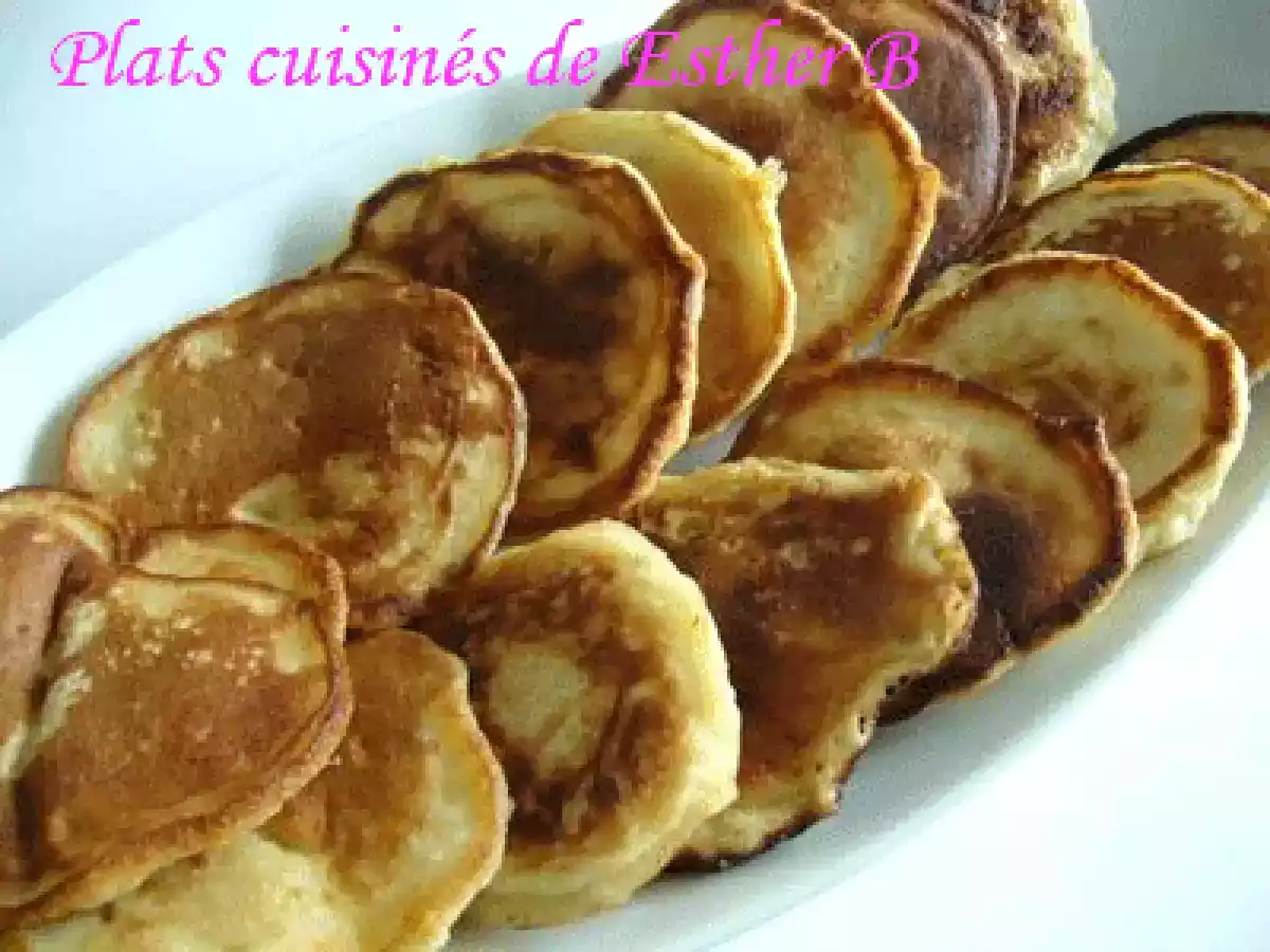 Petites crêpes à la banane (pancakes)