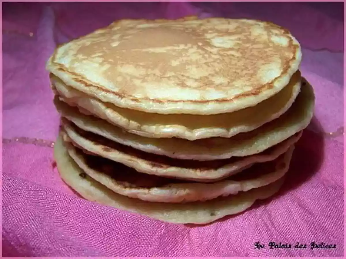 Petites crêpes américaines ( à la crème et à la vanille )