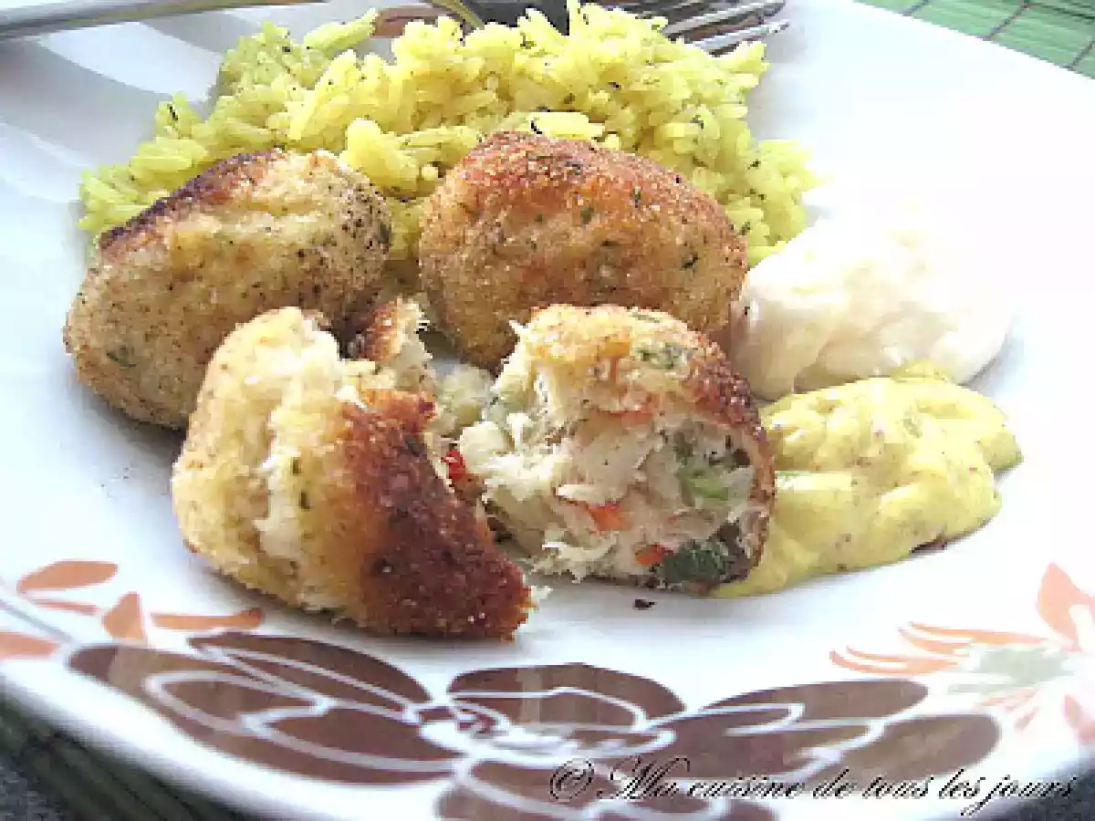 Petites croquettes de poisson aux légumes