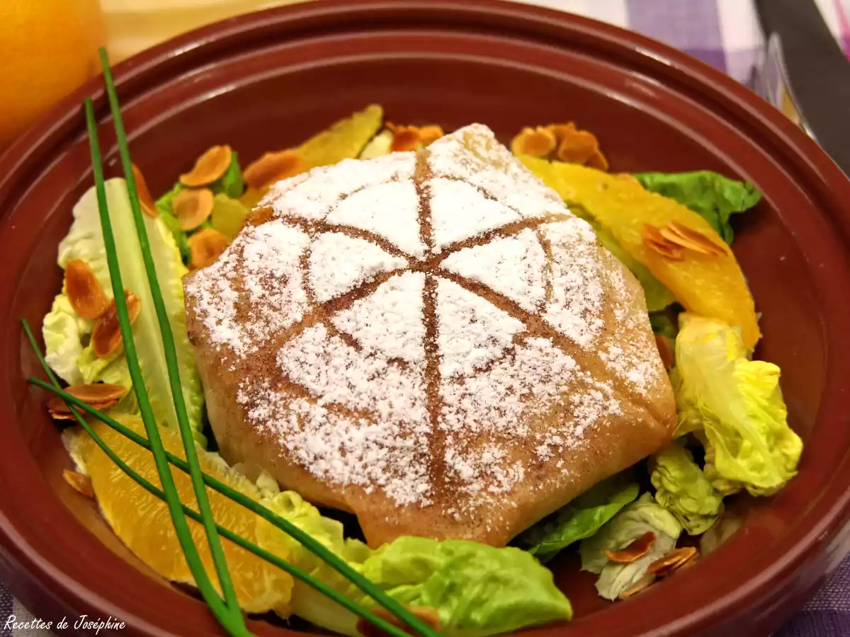 Petites pastillas au canard confit et orange