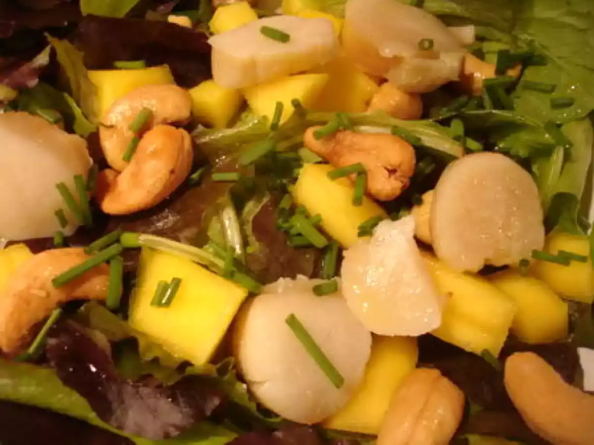 Petites salades aux St Jacques et à la mangue - photo 2