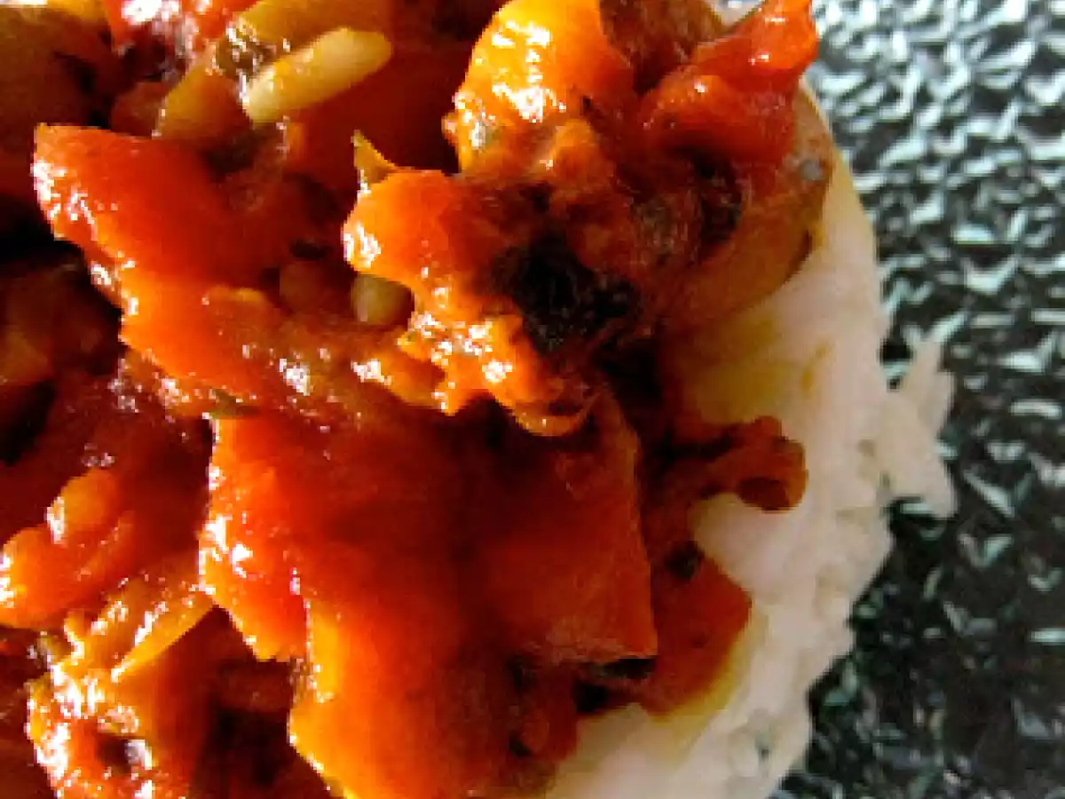 Petites seiches sauce épicée