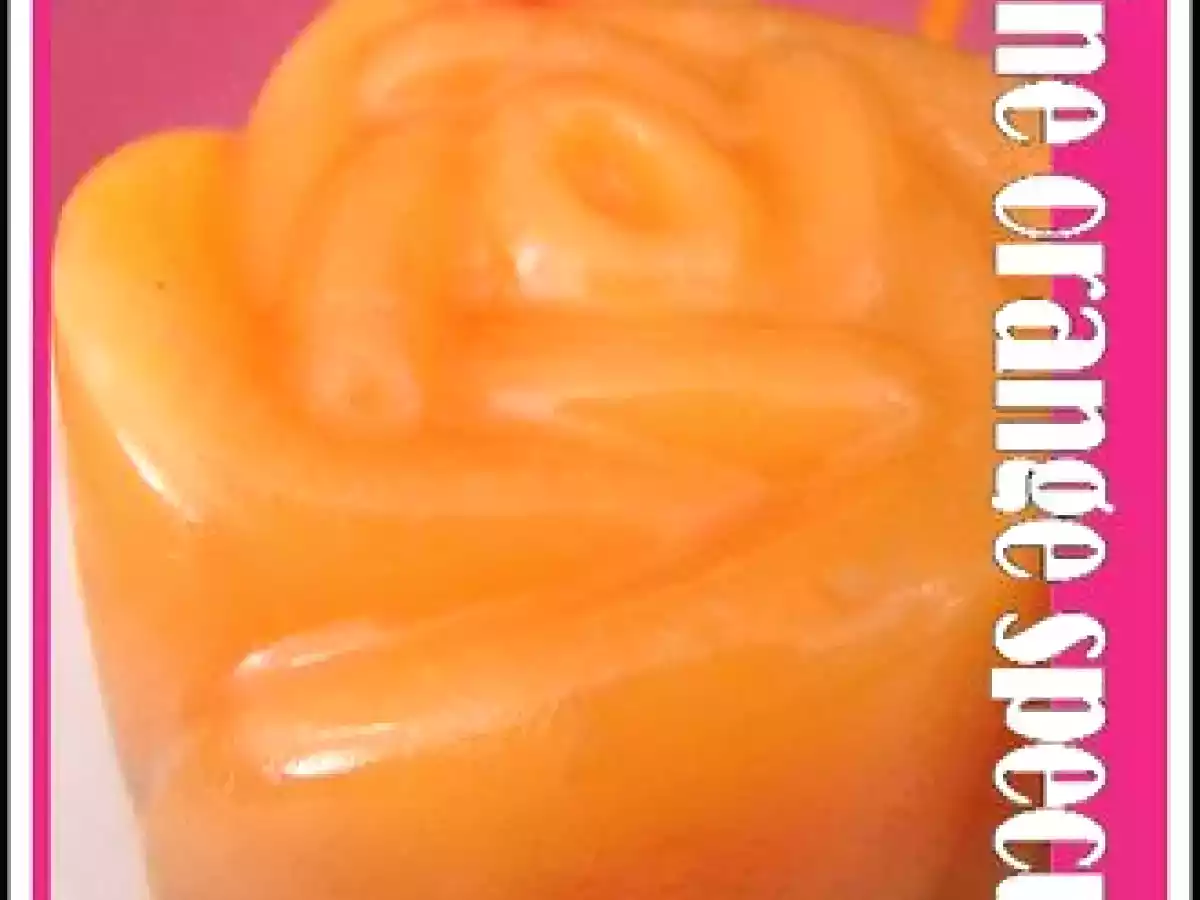 Petites terrines orange speculoos à l'agar agar