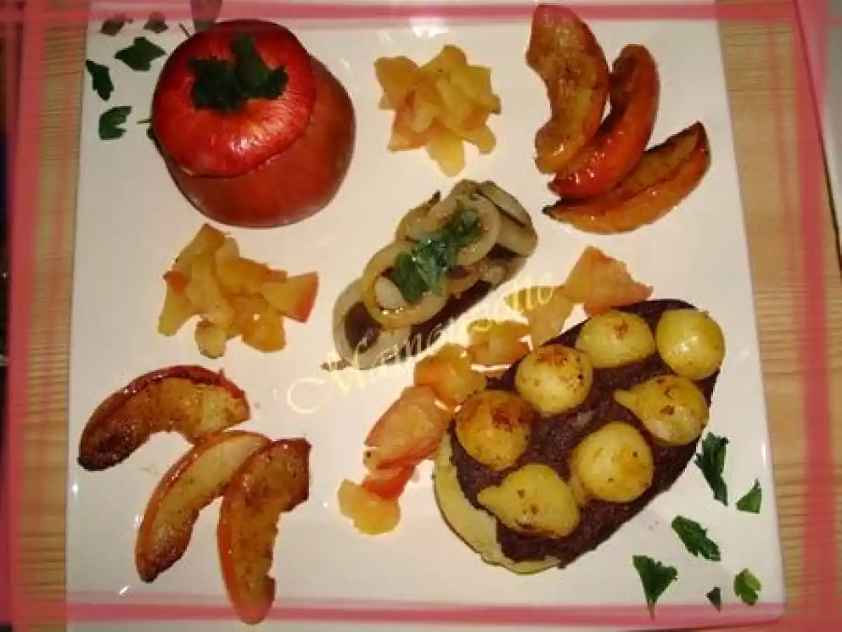 Petits boudins antillais aux deux pommes