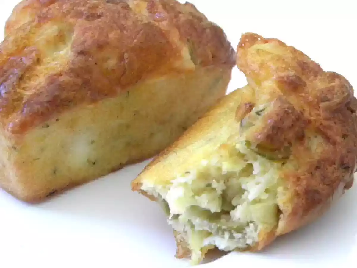 Petits cakes à la courgette, chèvre et olives vertes - photo 2