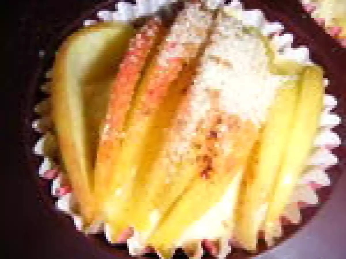 Petits cakes à la crème pâtissière et aux pommes - photo 4