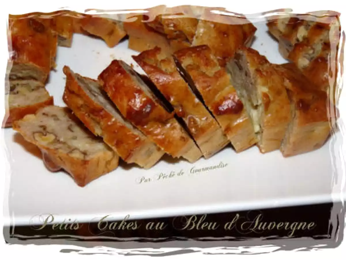 Petits cakes au Bleu d'Auvergne.
