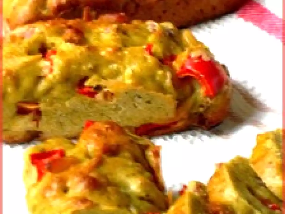 Petits cakes au poivron & au pesto