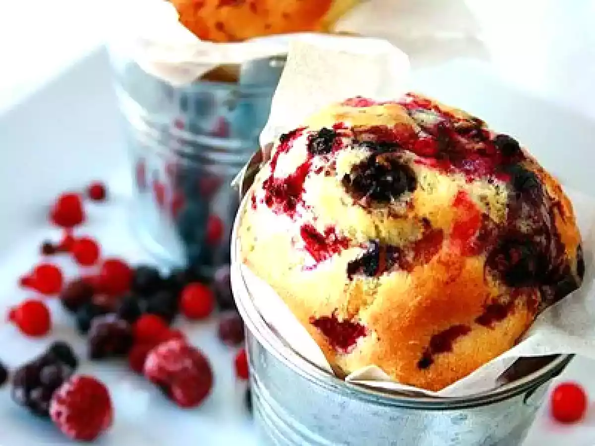 Petits Cakes aux fruits rouges sans gluten