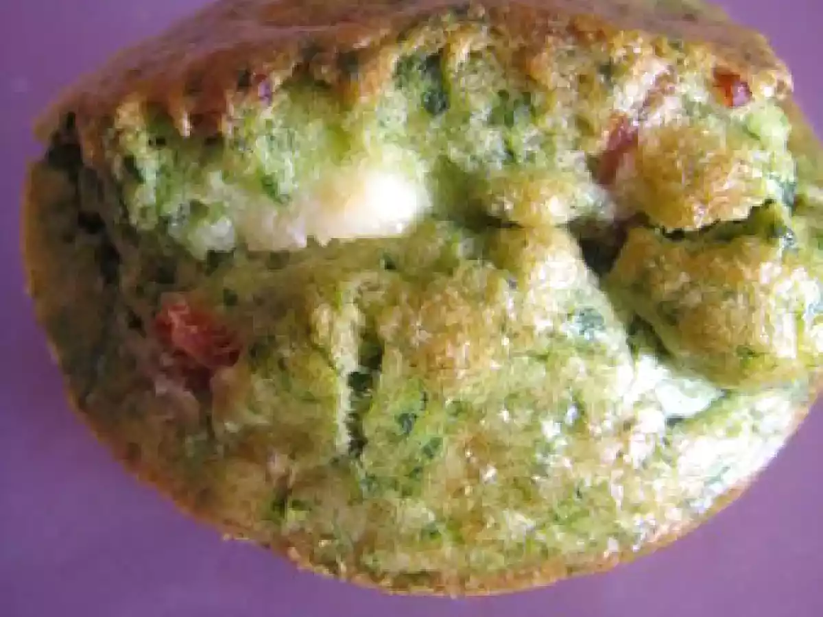 Petits cakes épinards, jambon, Kiri