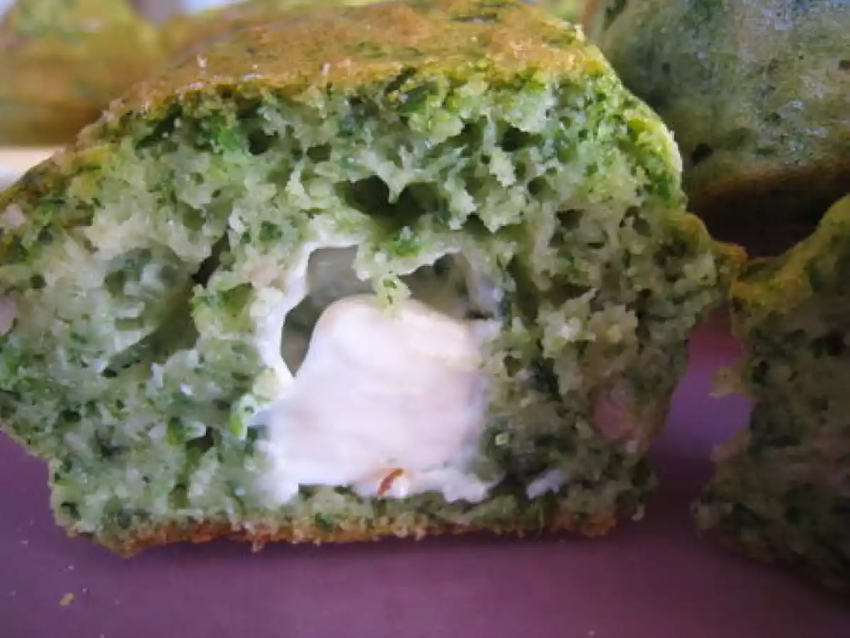 Petits cakes épinards, jambon, Kiri - photo 3