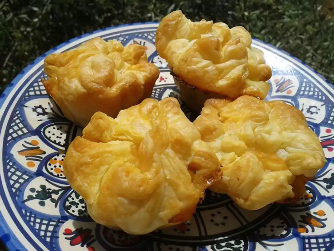 Petits cakes feuilletés aux légumes du soleil