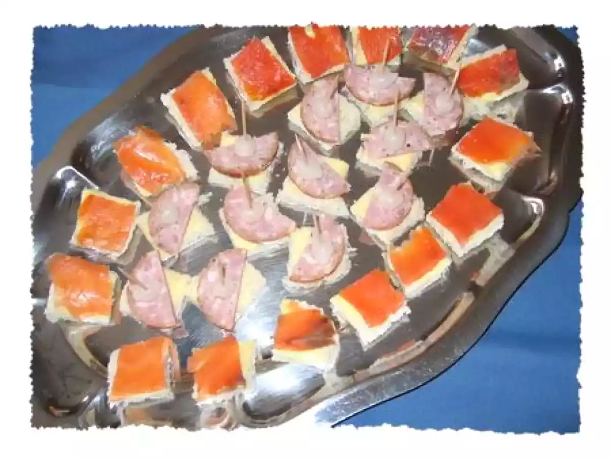 Petits canapés tout simples pour les vacances
