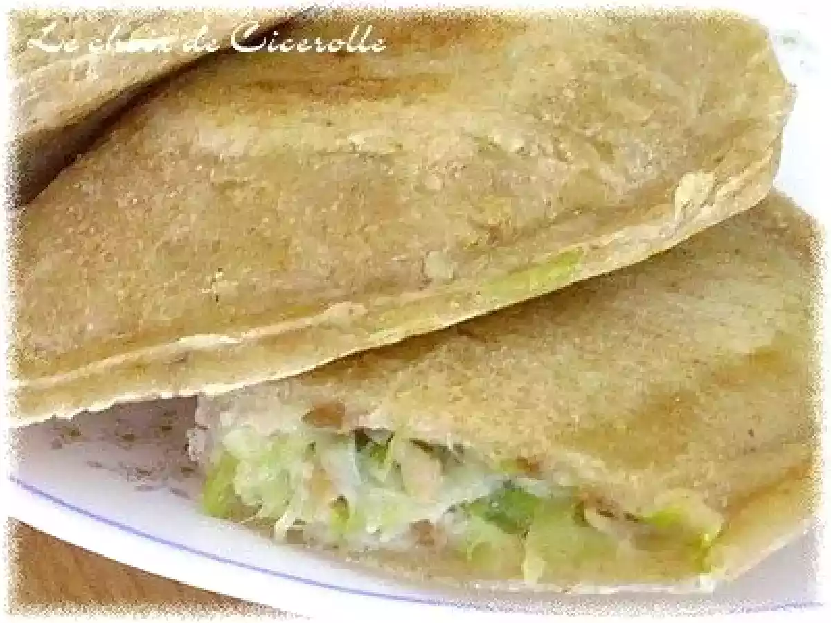 Petits chaussons au poireau et au Boursin