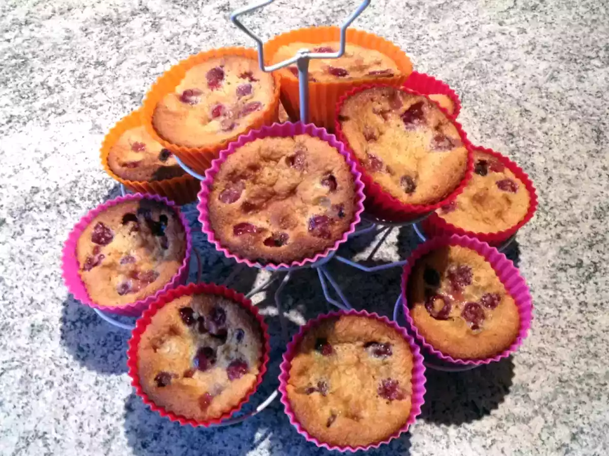 Petits clafoutis aux griottes façon muffins