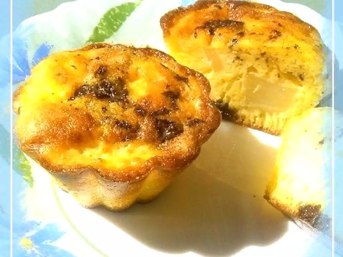 Petits clafoutis aux poires et chocolat