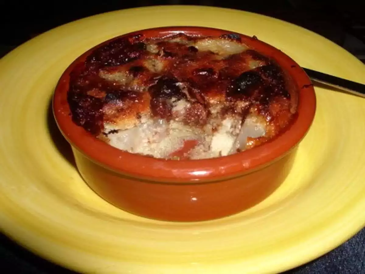 Petits clafoutis poire-chocolat