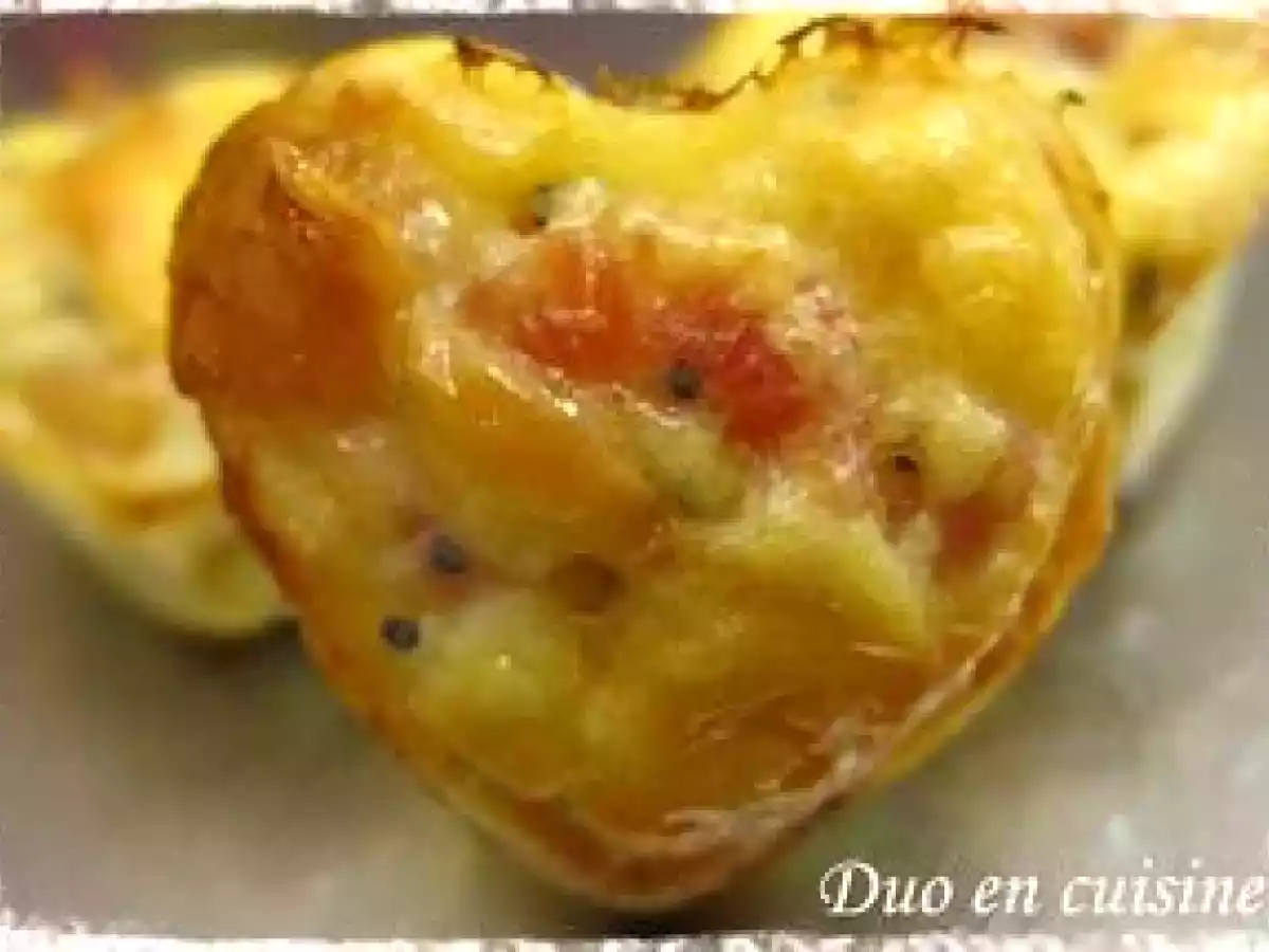 Petits coeurs express pour apéritif improvisé!