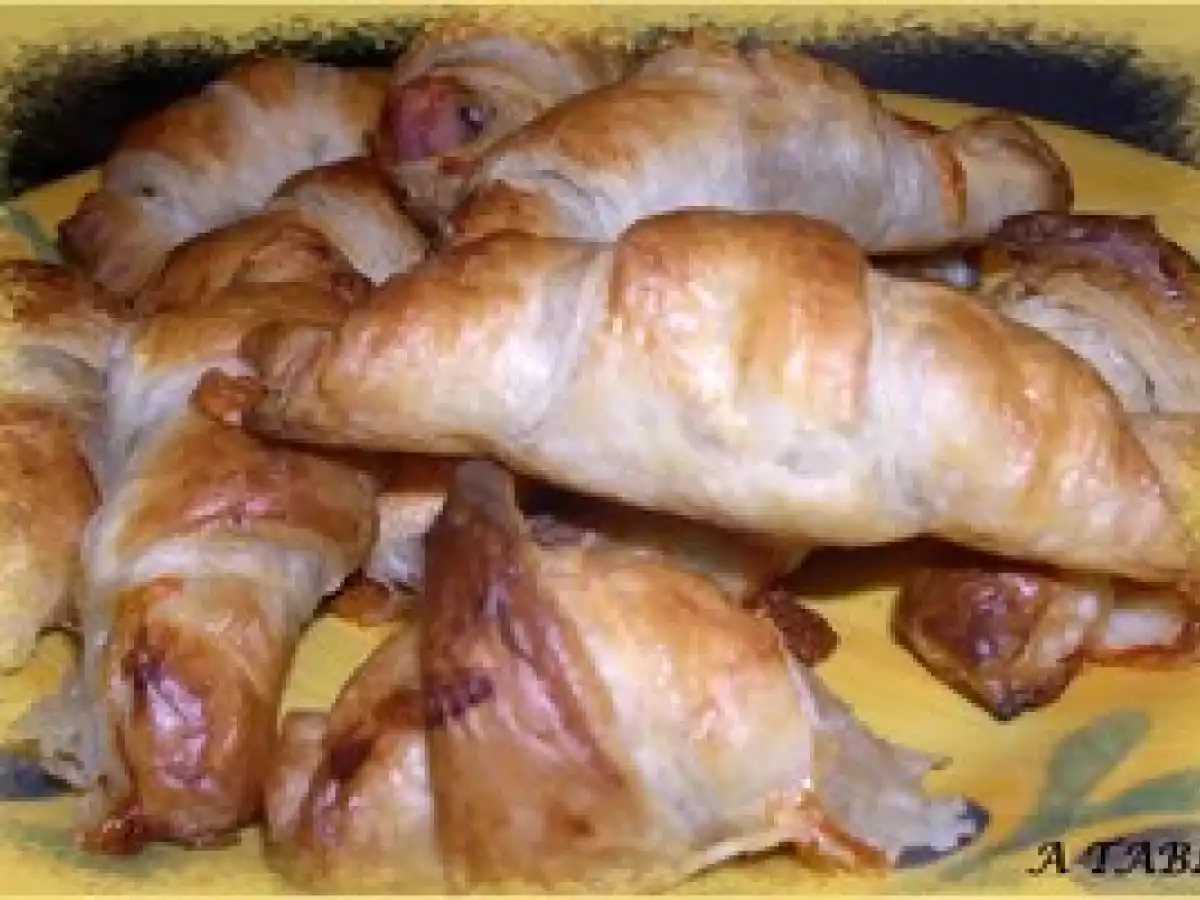 PETITS CROISSANTS AU CHEVRE ET JAMBON - photo 2