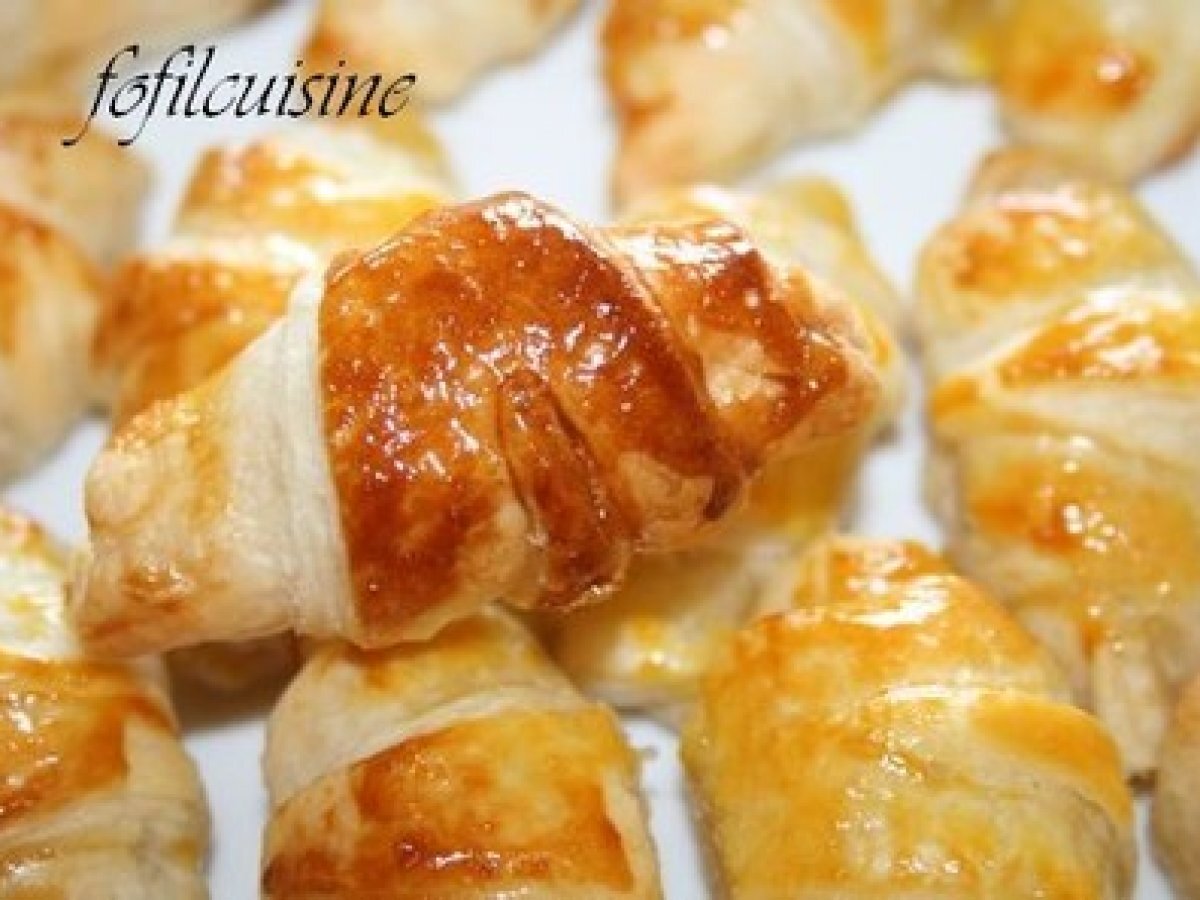 Petits croissants boursin-jambon - Recette Ptitchef