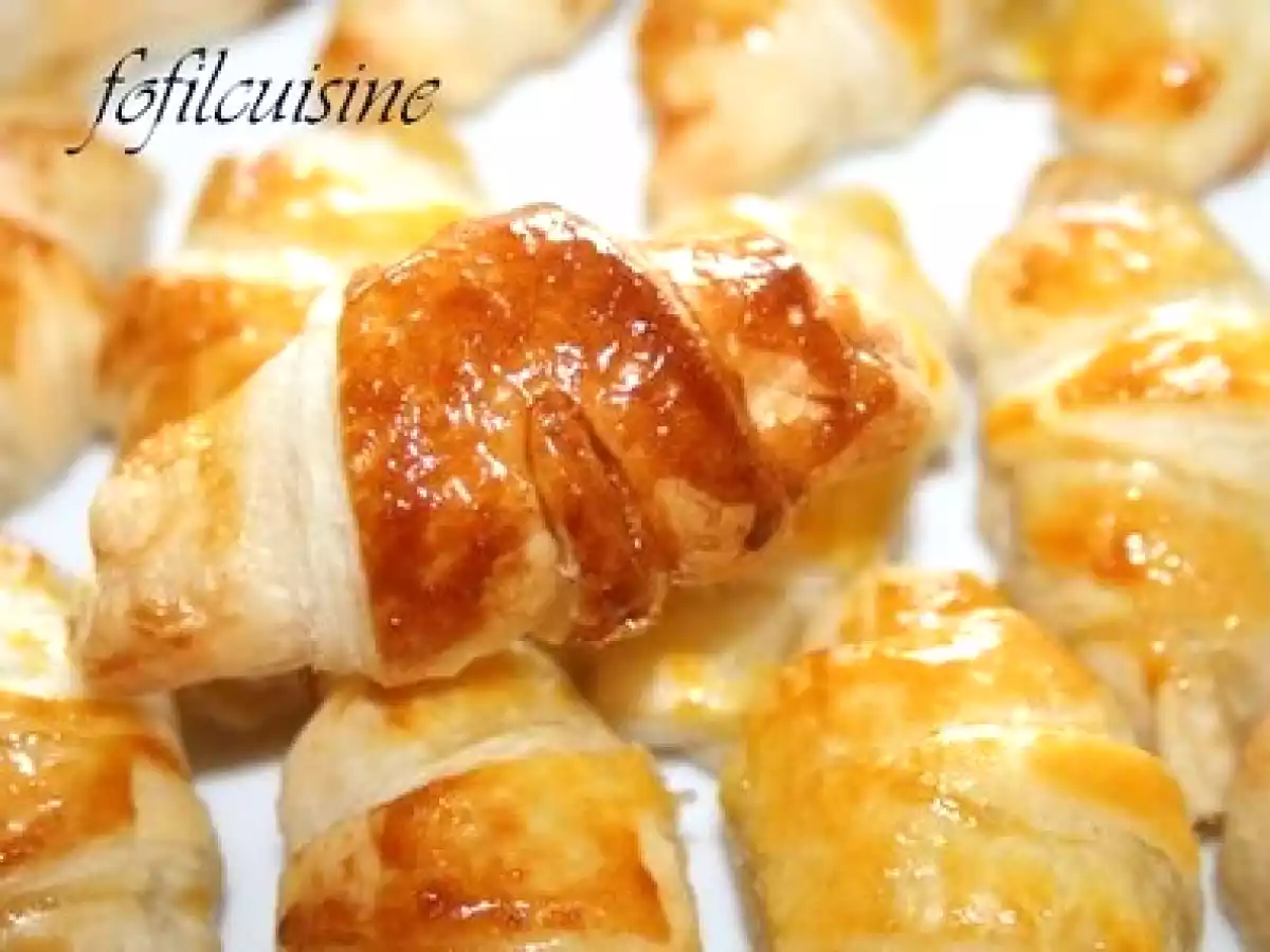 Petits croissants boursin-jambon