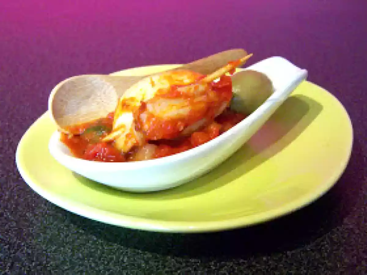 Petits encornets farcis une cuillère pour Papa, ...