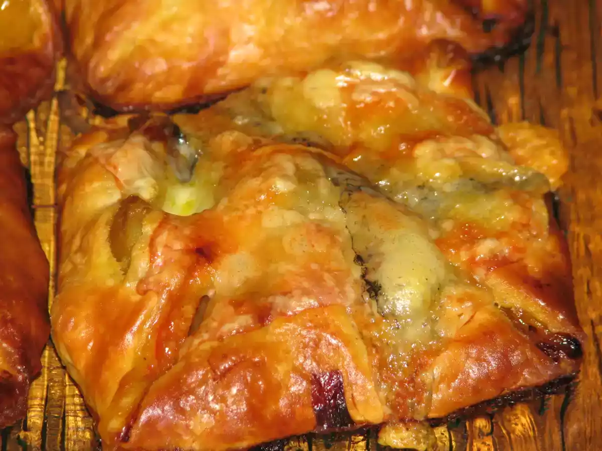 Petits feuilletés aux légumes grillés