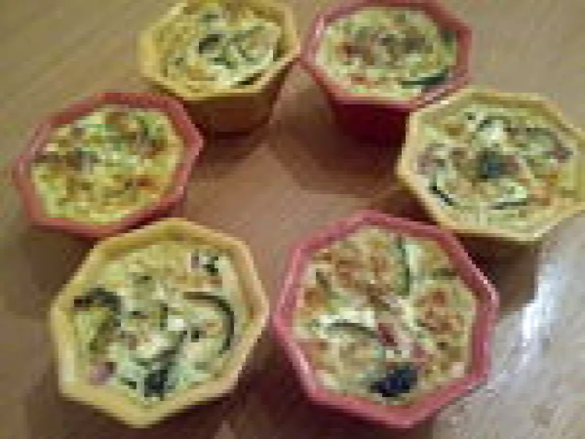 Petits flans à la courgette et aux brocolis - photo 2