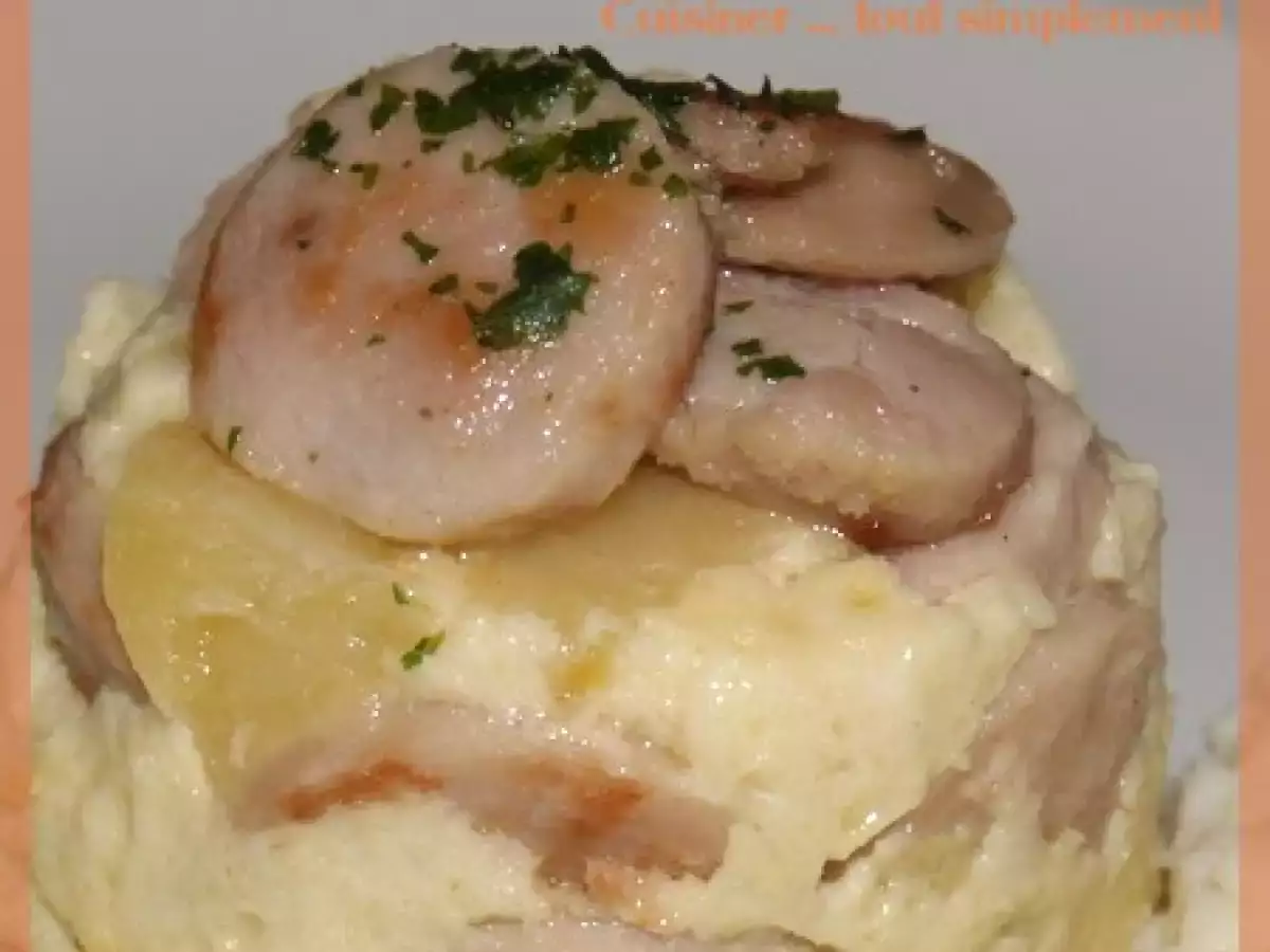 Petits Flans au Boudin Blanc et aux Pommes - photo 2